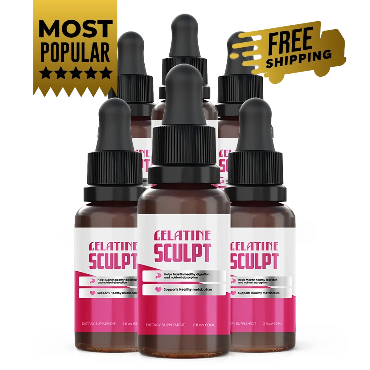 6 bottles Gelatine Sculpt